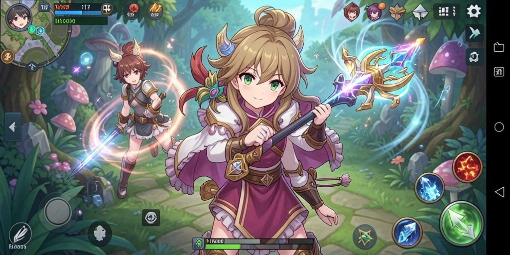 Screenshot gameplay 3178 menampilkan pertarungan seru antara karakter anime.