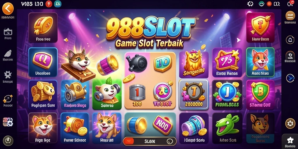 Gameplay seru 988SLOT dengan tema dan fitur menarik.