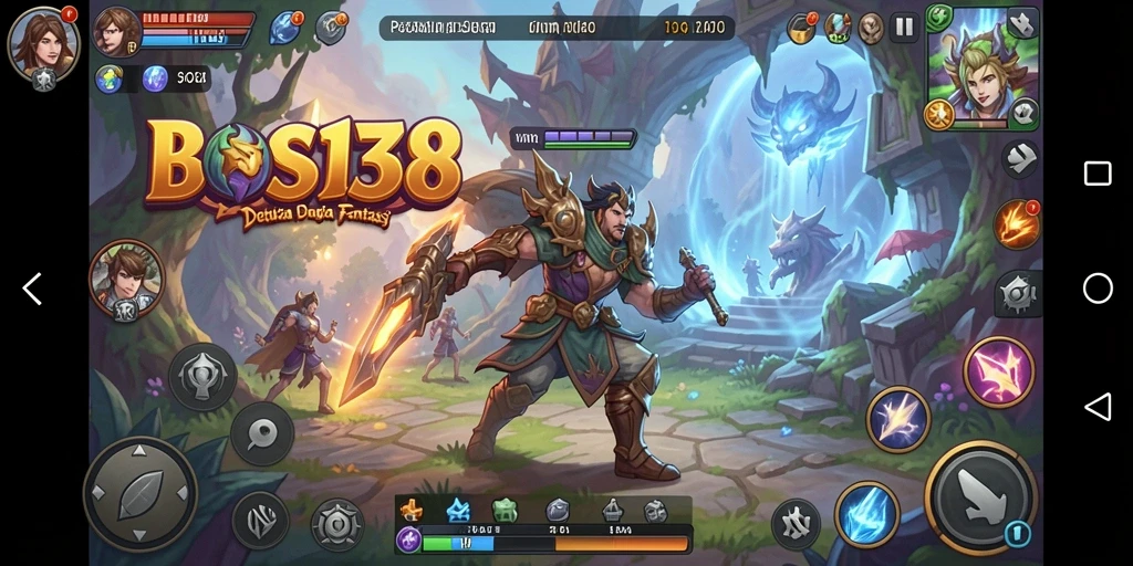 Tampilan screenshot menunjukkan karakter dalam misi petualangan BOS138.