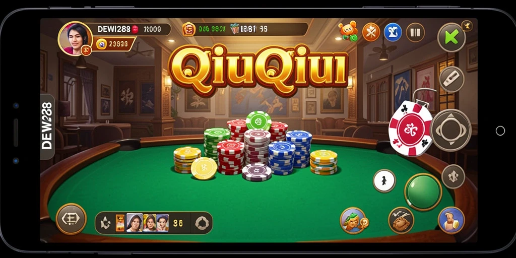 Gameplay mendebarkan di DEWI288 dengan suasana QiuQiu.