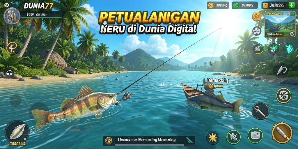 Tangkapan ikan yang besar dalam gameplay seru DUNIA77.