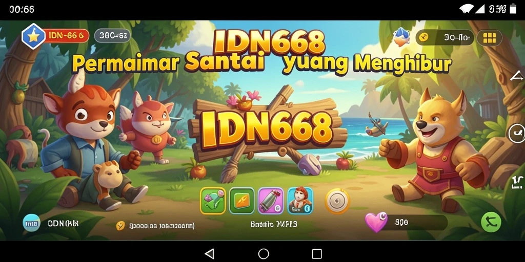 Tampilan gameplay santai dari IDN668 yang mengasyikkan.