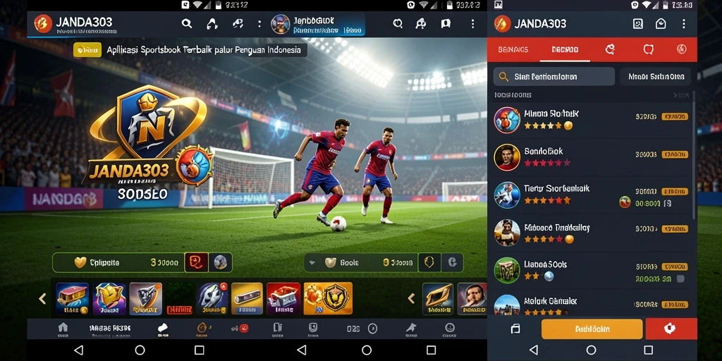 Tampilan menarik dari JANDA303 dengan fitur taruhan Sportsbook.