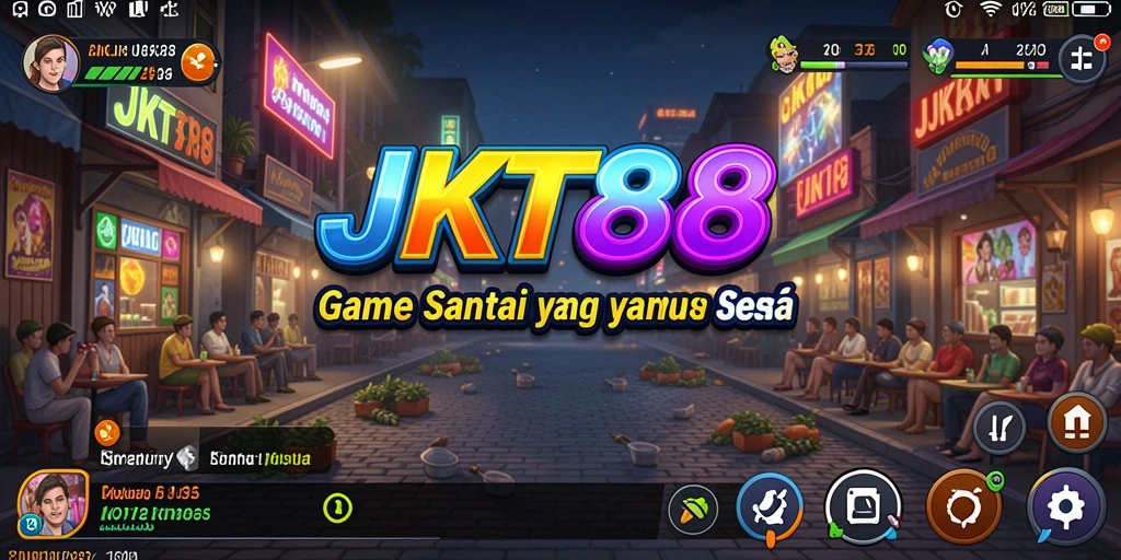 Tangkapan layar utama JKT88 menunjukkan gameplay yang mengasyikkan dan sederhana.