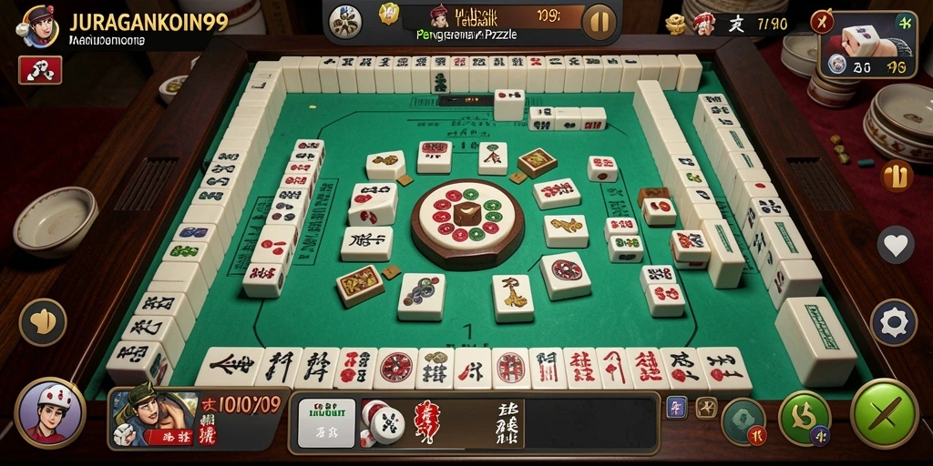 Tampilan gameplay Mahjong yang menarik dan penuh warna.
