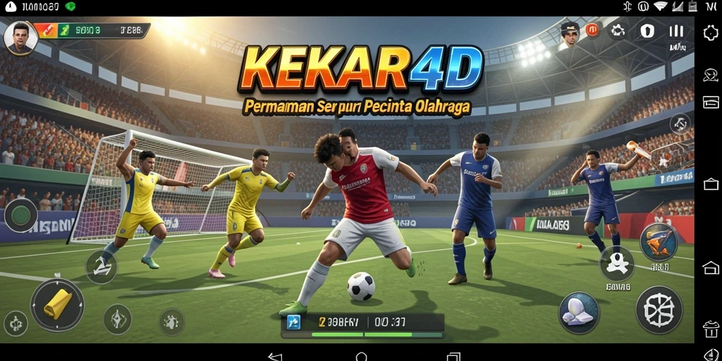 Tampilan gameplay KEKAR4D yang seru dan mendebarkan dalam olahraga.