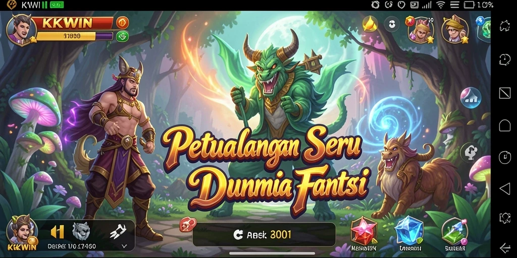 Tangkapan layar KKWIN menunjukkan momen seru dalam petualangan.