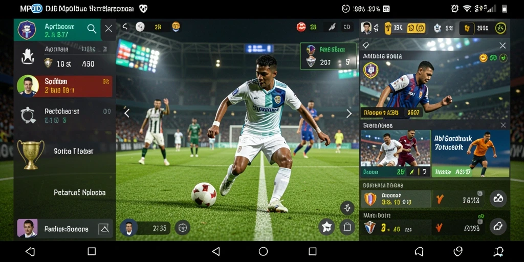 Tampilan gameplay yang menarik dengan berbagai pilihan taruhan olahraga.