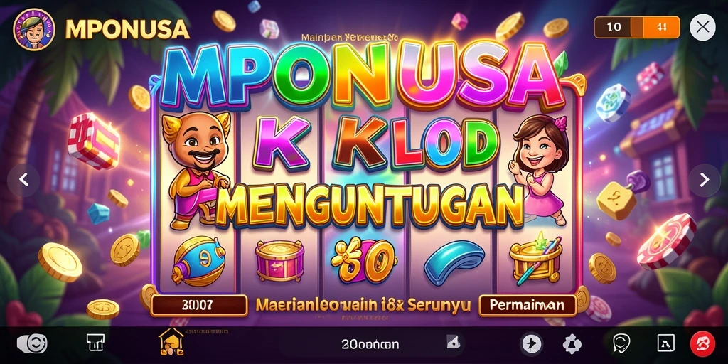 Screenshot MPONUSA menampilkan gameplay slot yang seru dan menegangkan.