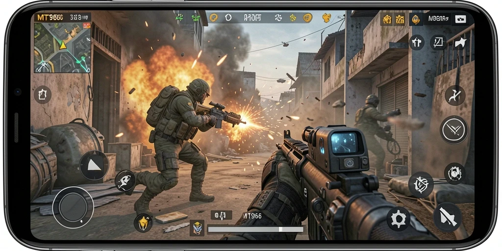 Tampilan gameplay MT966 yang seru dan penuh aksi.