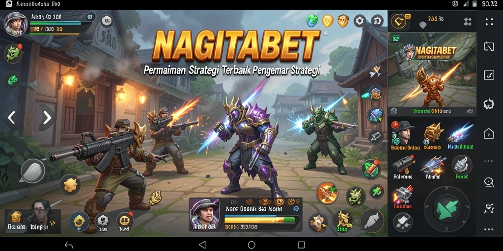 Screenshot gameplay NAGITABET yang menunjukkan strategi dan taktik pertempuran.