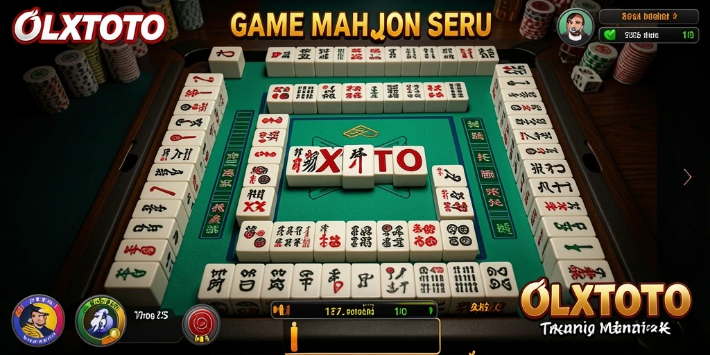 Tampilan gameplay seru OLXTOTO dengan grafis menawan dan tantangan Mahjong.