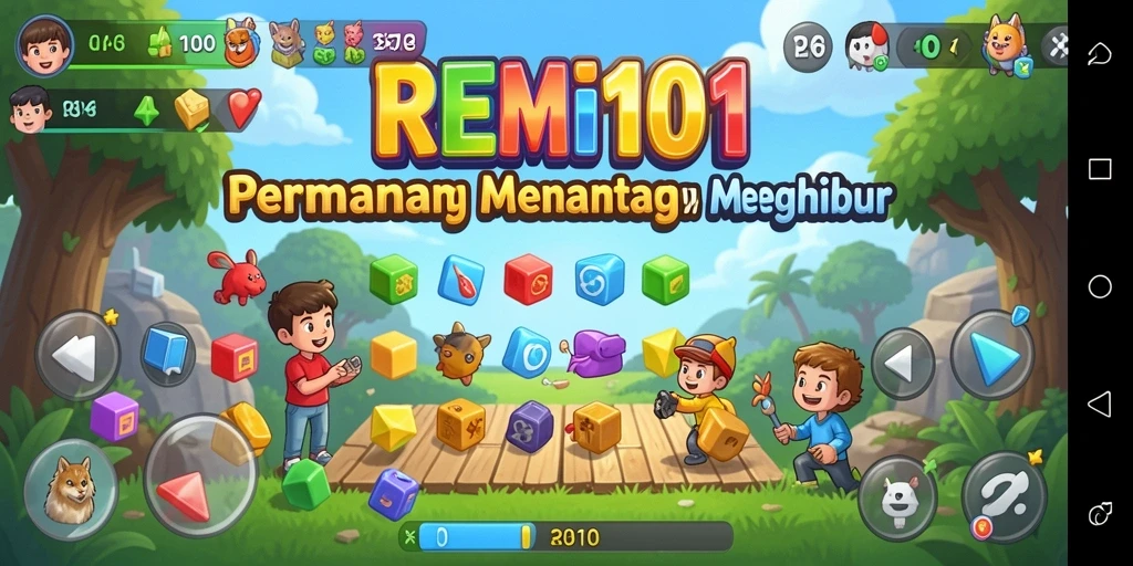 Tampilan gameplay <strong>REMI101</strong> yang seru dan menantang.