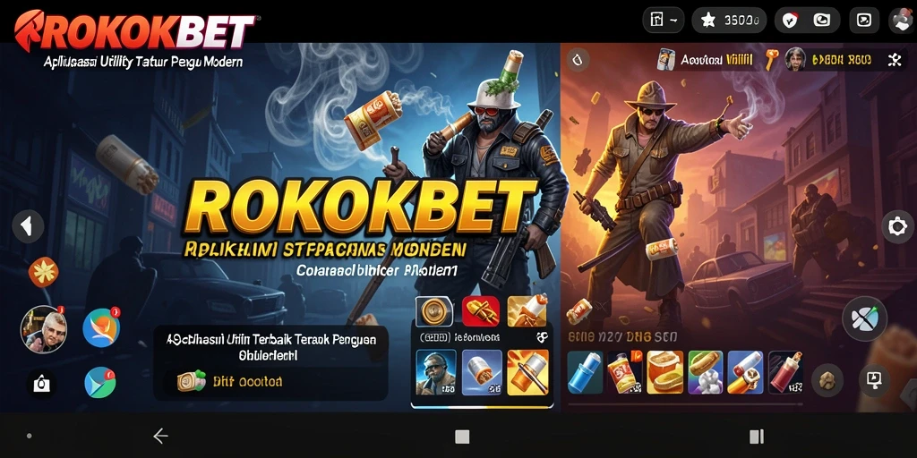 Tampilan antarmuka ROKOKBET yang modern dan intuitif