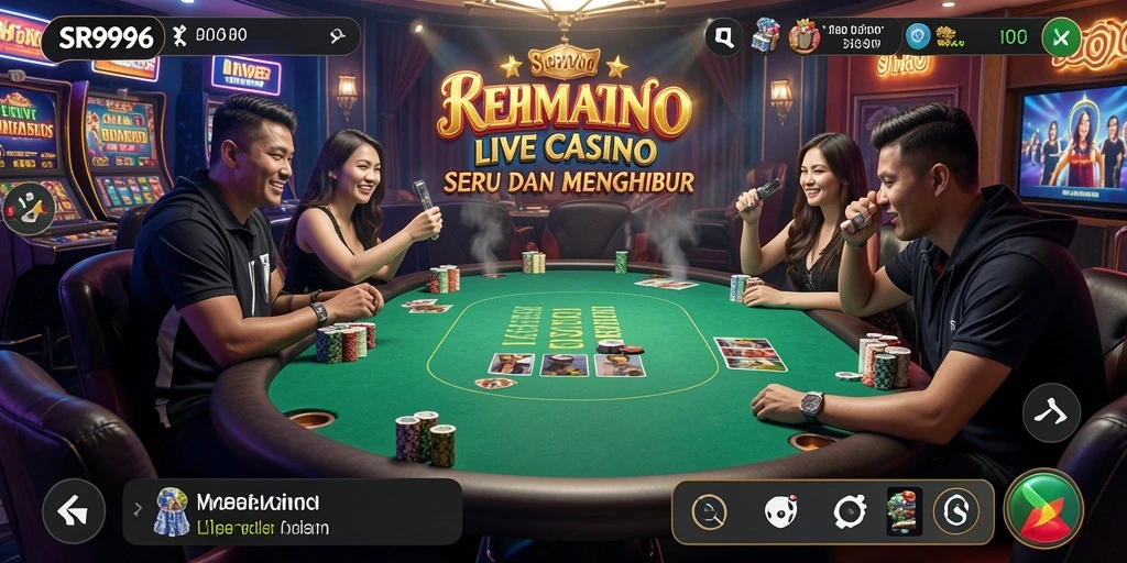Tampilan gameplay Live Casino yang menarik dan interaktif di SR996.